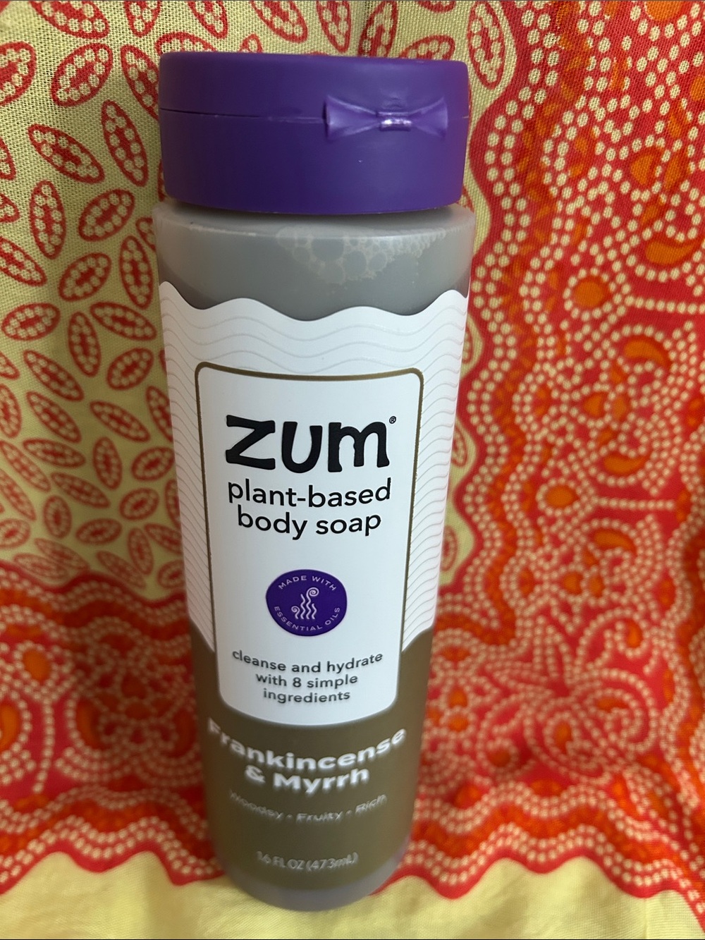 ZUM Frankincense & Myrrh Plant-Based Body Soap - Purple Cap